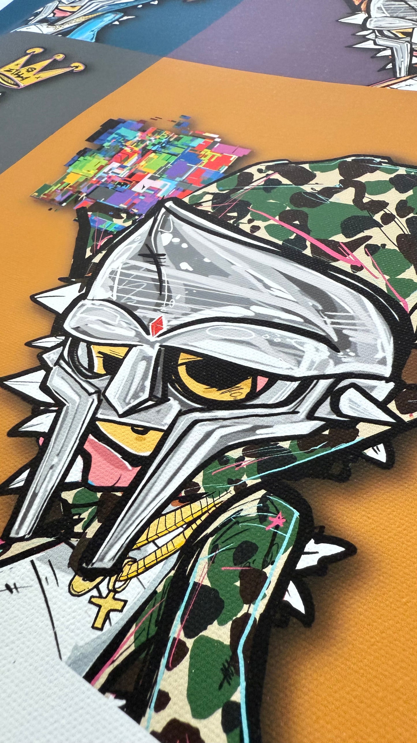 “DOOMINATION DOOM ZILLA 4 TEMPERAMENTS” Canvas Print 21”x21”