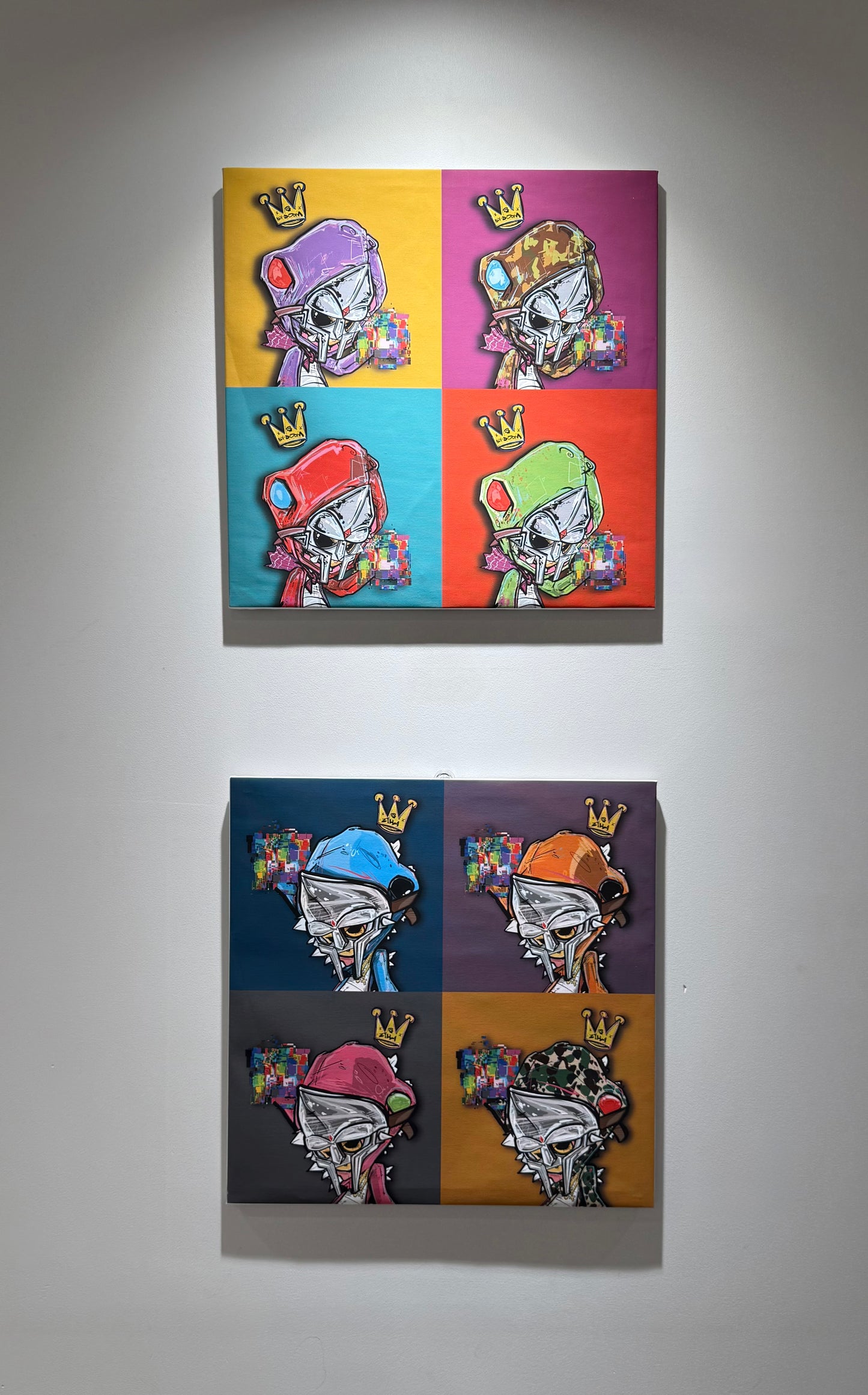 “DOOMINATION DOOM ZILLA 4 TEMPERAMENTS” Canvas Print 21”x21”