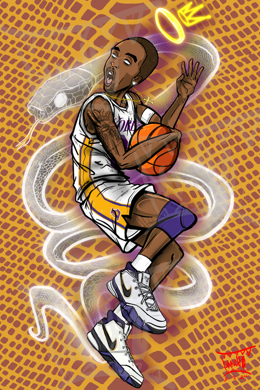 81 points Kobe A tribute piece to kobe “bean” Bryant Print