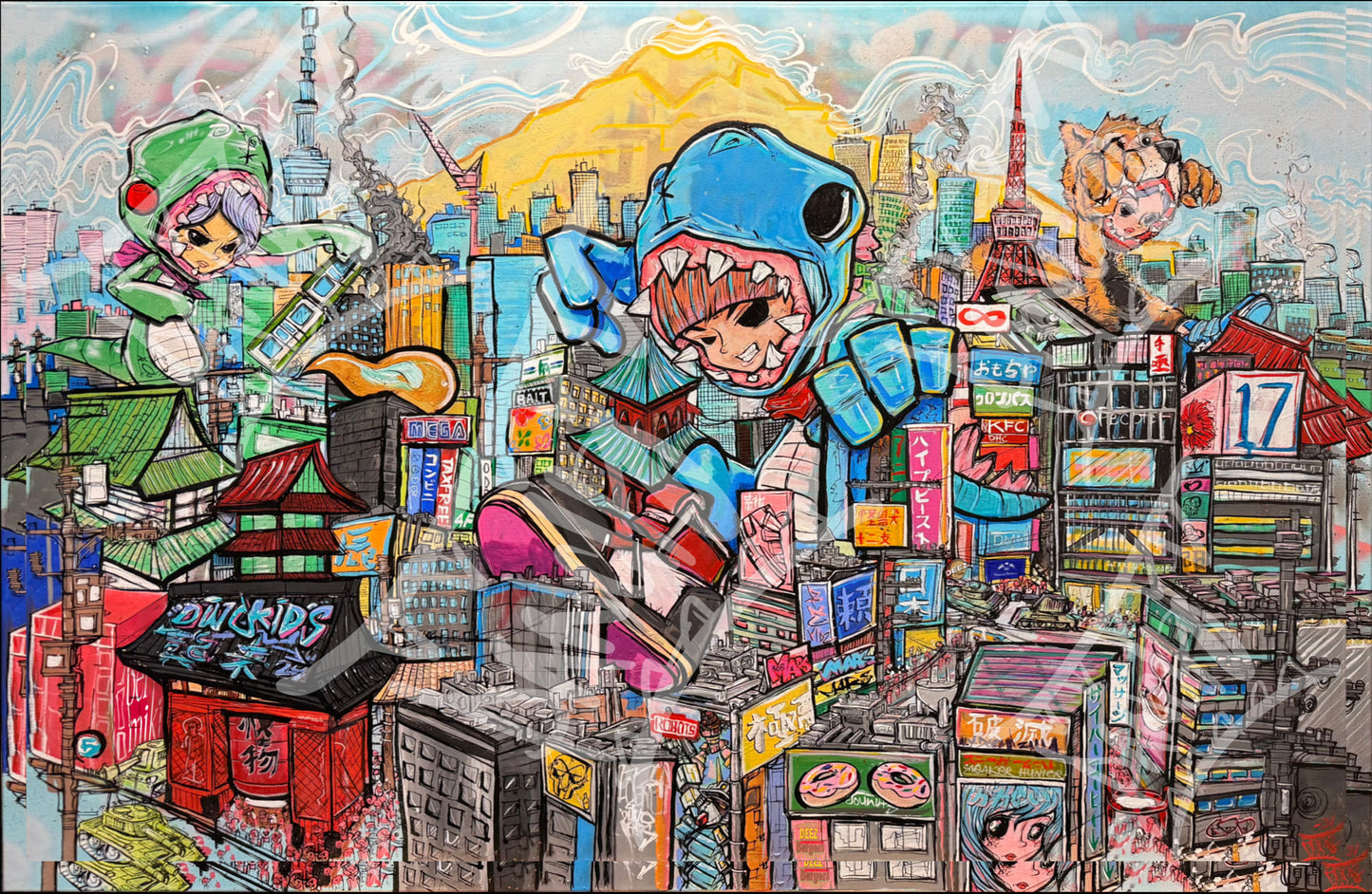 “We’re Taking Over Tokyo” Original Art work 60” x 40”