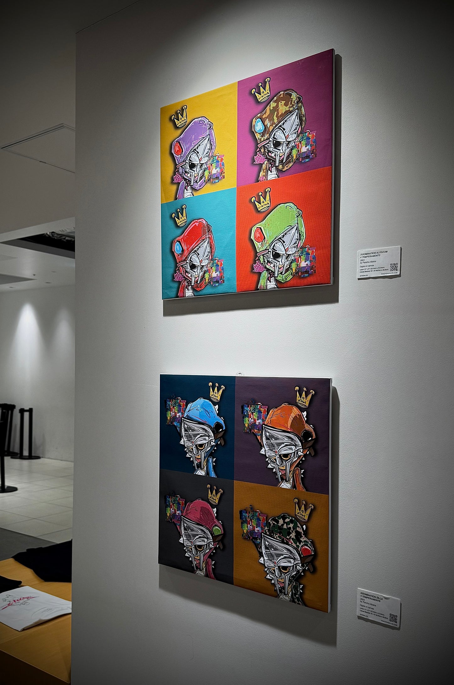 “DOOMINATION DOOM ZILLA 4 TEMPERAMENTS” Canvas Print 21”x21”