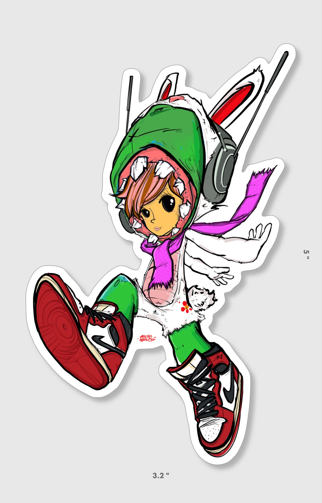 Aly Rabbit Sticker