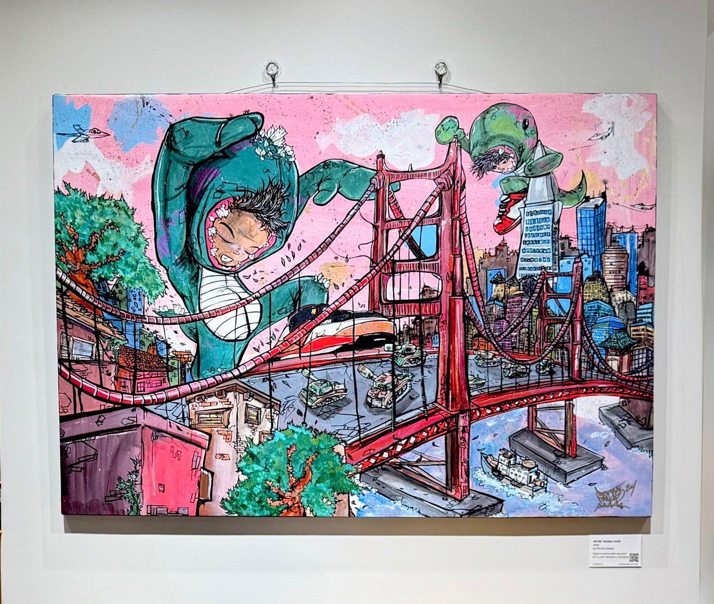 “WE’RE TAKING OVER” Artist Remaster Canvas 30” x 40”