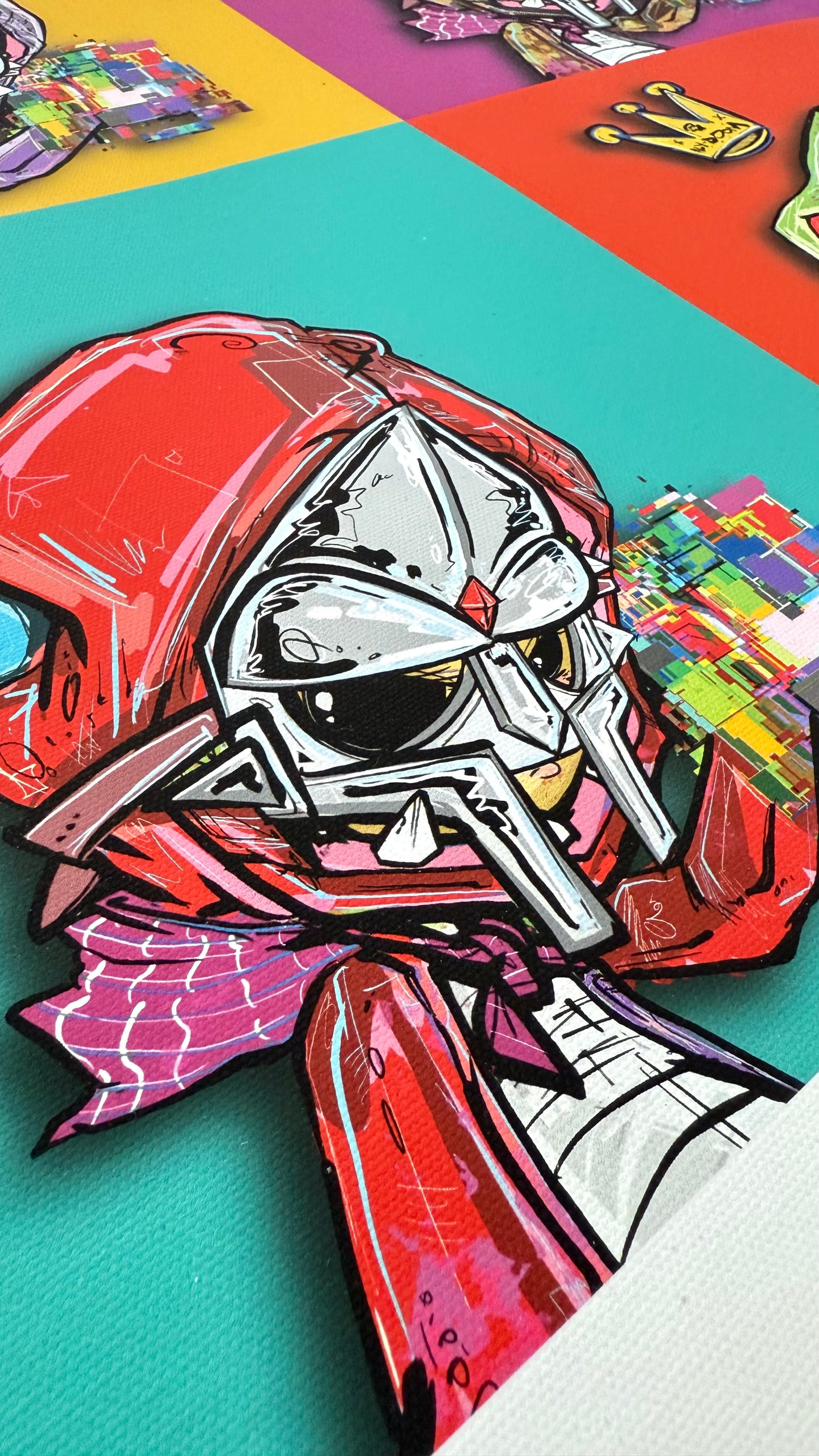 “DOOMINATION ALYDOOM 4 TEMPERAMENTS” Canvas Print 21”x21”