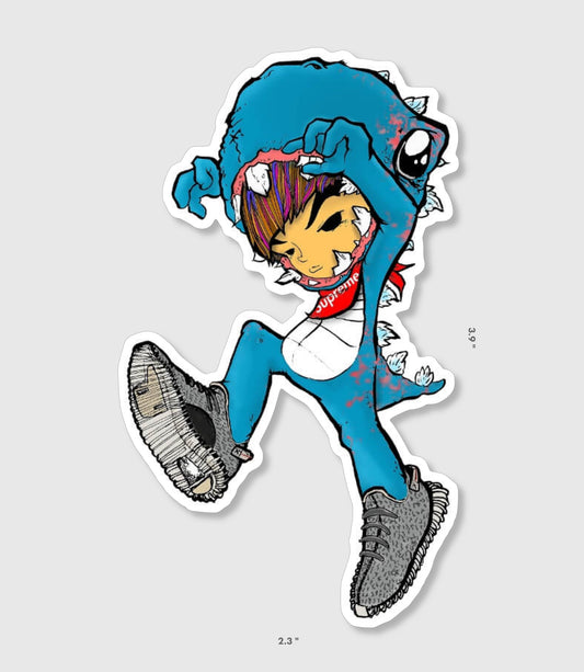 Kidzilla Stompin Sticker