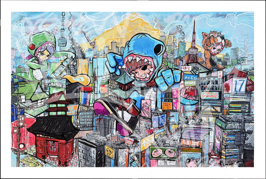 “WE’RE TAKING OVER TOKYO” Giclée Art Print 16”x24”