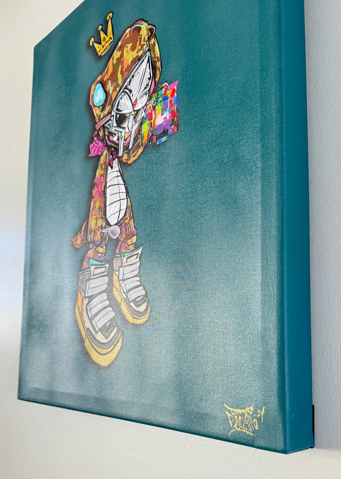 DOOMINATION ALYDOOM CAMO Stretched Canvas Print 16 1/4”x20 1/4”