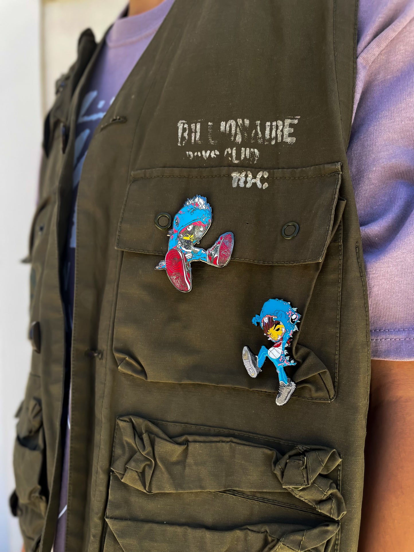 Kidzilla Stompin Enamel Pin