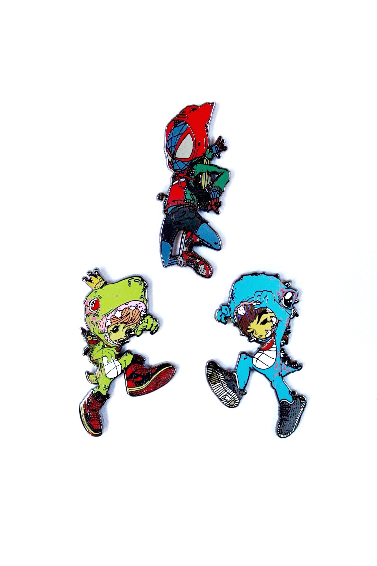 Kidzilla enamel pin