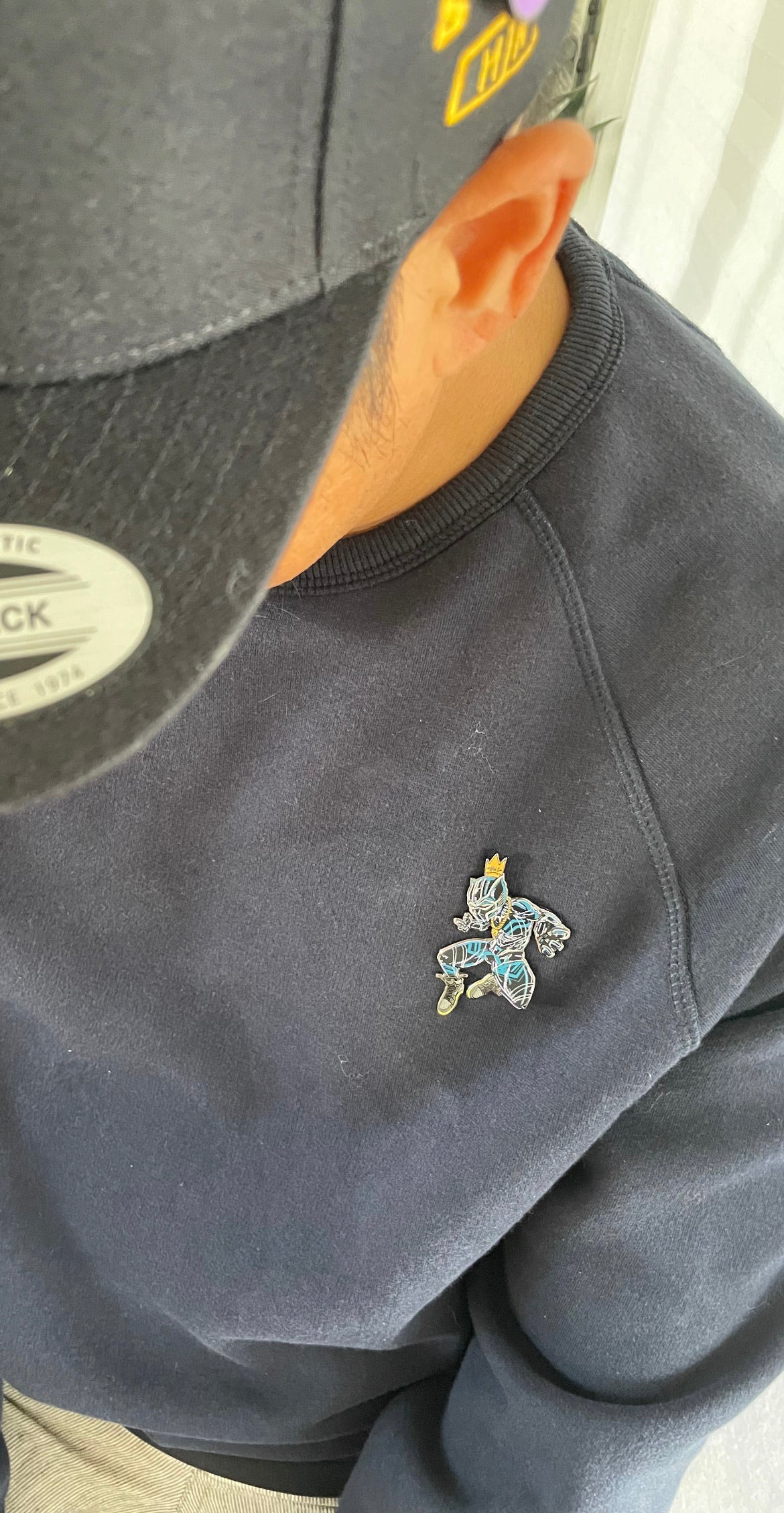 BLACK PANTHER WAKANDA FOREVER ENAMEL PIN