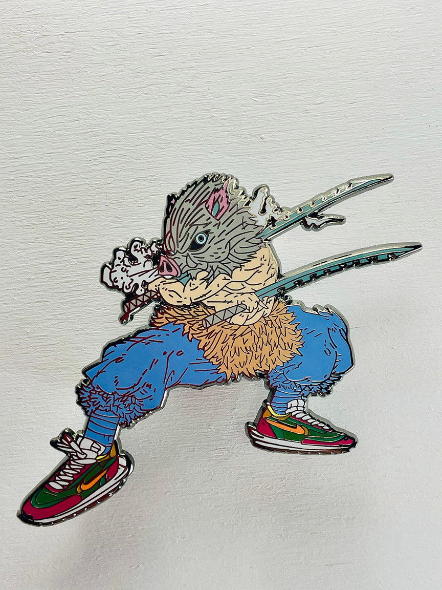 Demon Slayer Inosuke Enamel Pin