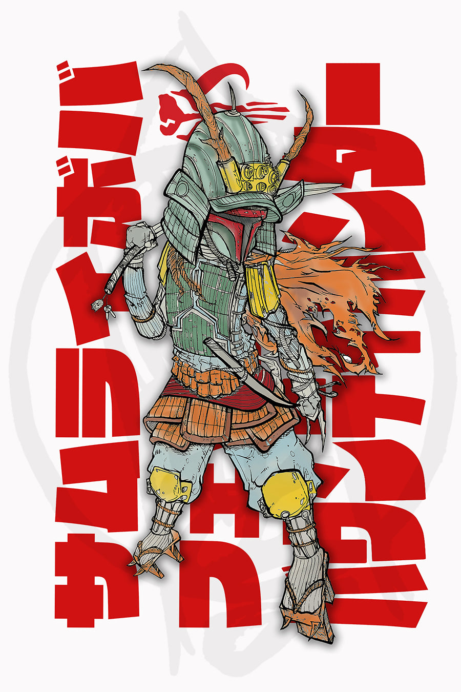 Samurai Boba Fett Print