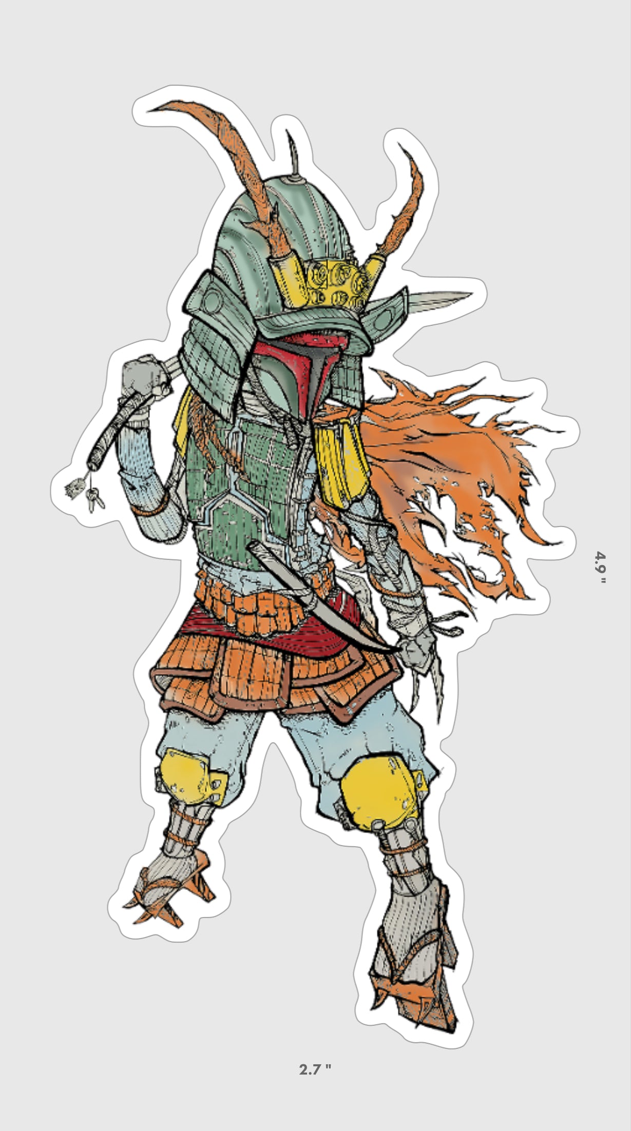 Samurai Fett Sticker