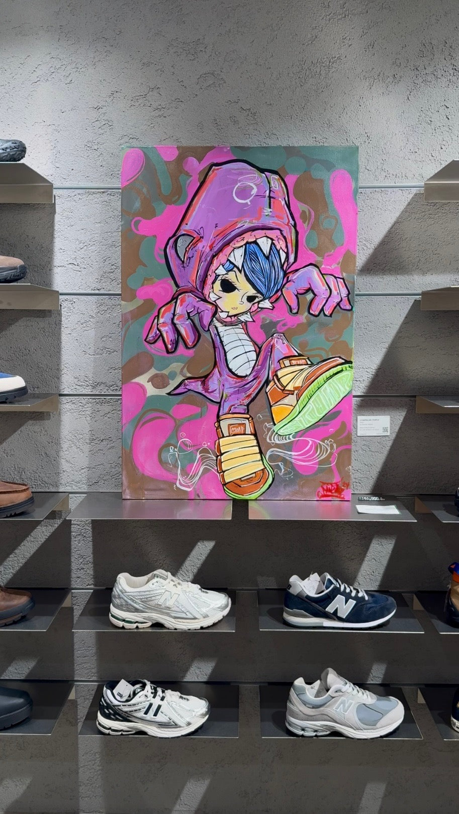 Stomping series: Ms. purple Original Art on Canvas