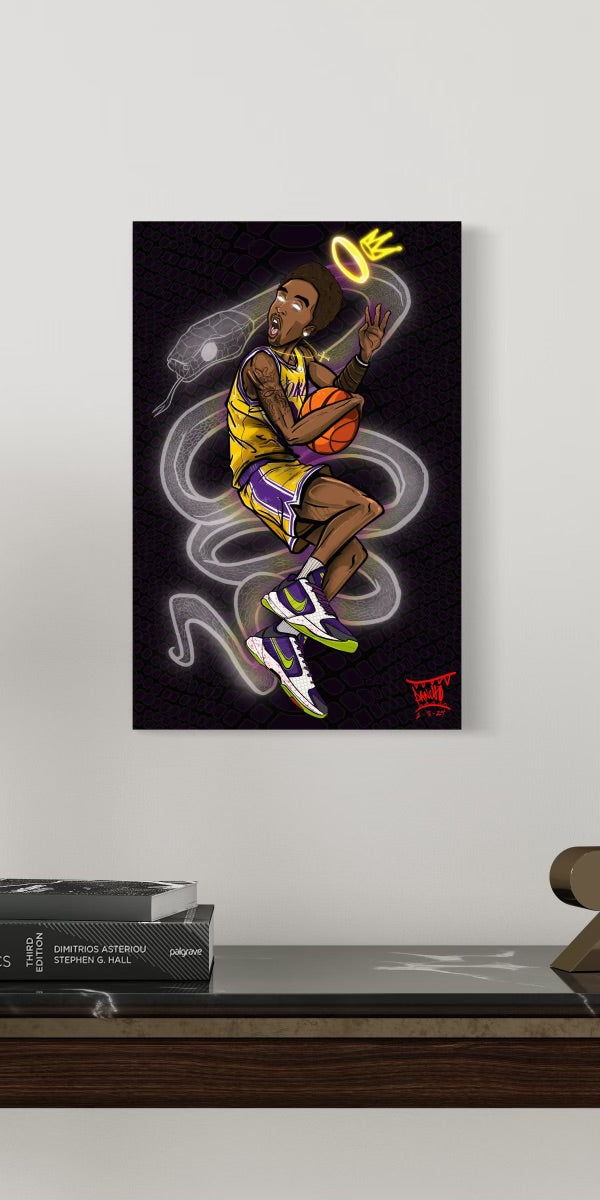 The Black Mamba Print - Lakers Yellow