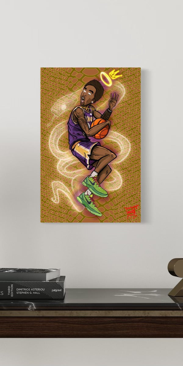 The Black Mamba Print - Lakers Purple