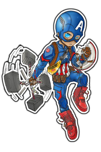 Marvel Chibi Miles Morales Sticker - Superhero PNG Sticker